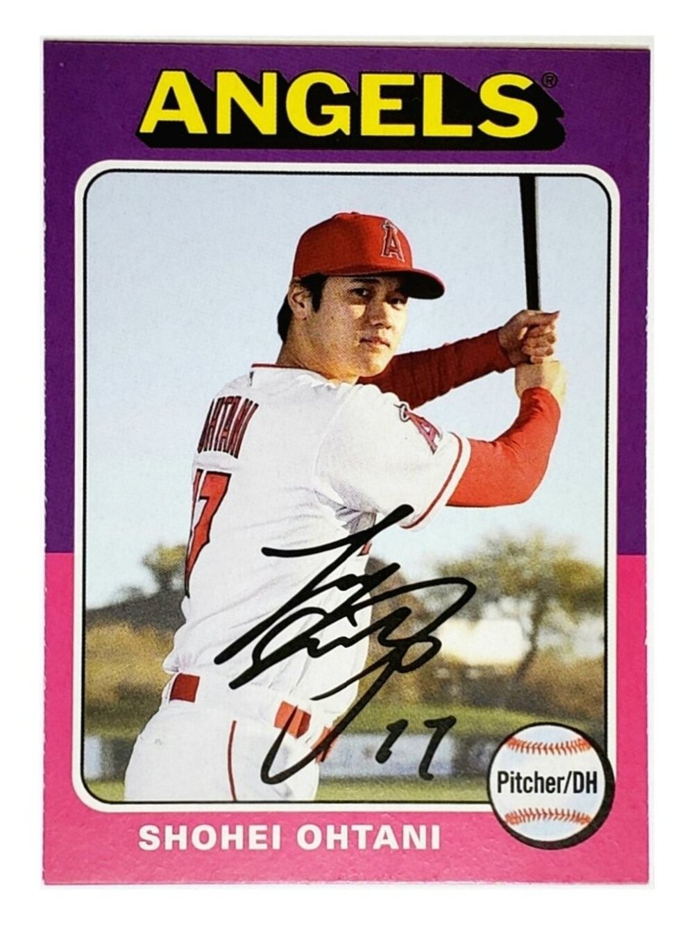 SHOHEI OHTANI "1975 TOPPS" RETRO 2019 TOPPS ARCHIVES #101, ANGELS, DODGERS, MVP!